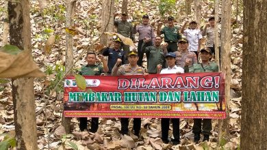 Polres Tulungagung bersama TNI dan Perhutani Gelar Patroli Cegah Karhutla